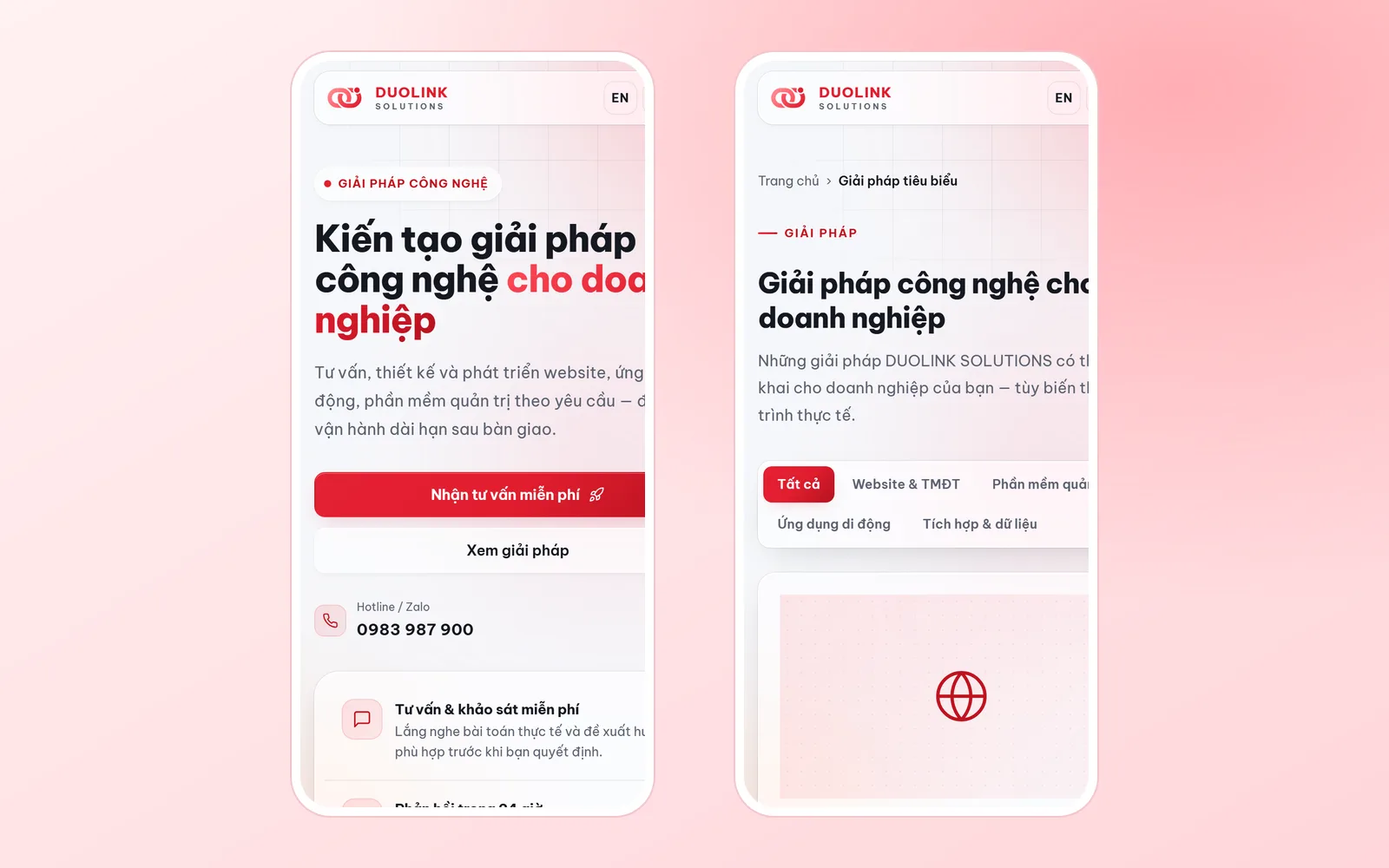 Tối ưu hiển thị trên điện thoại